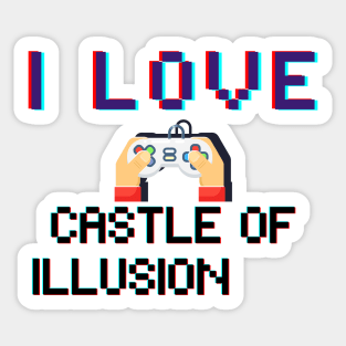 I LOVE Castle of Illusion Sticker